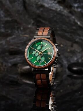 AVANTWOOD Imperial EvergladeEmerald Chronograph Watch